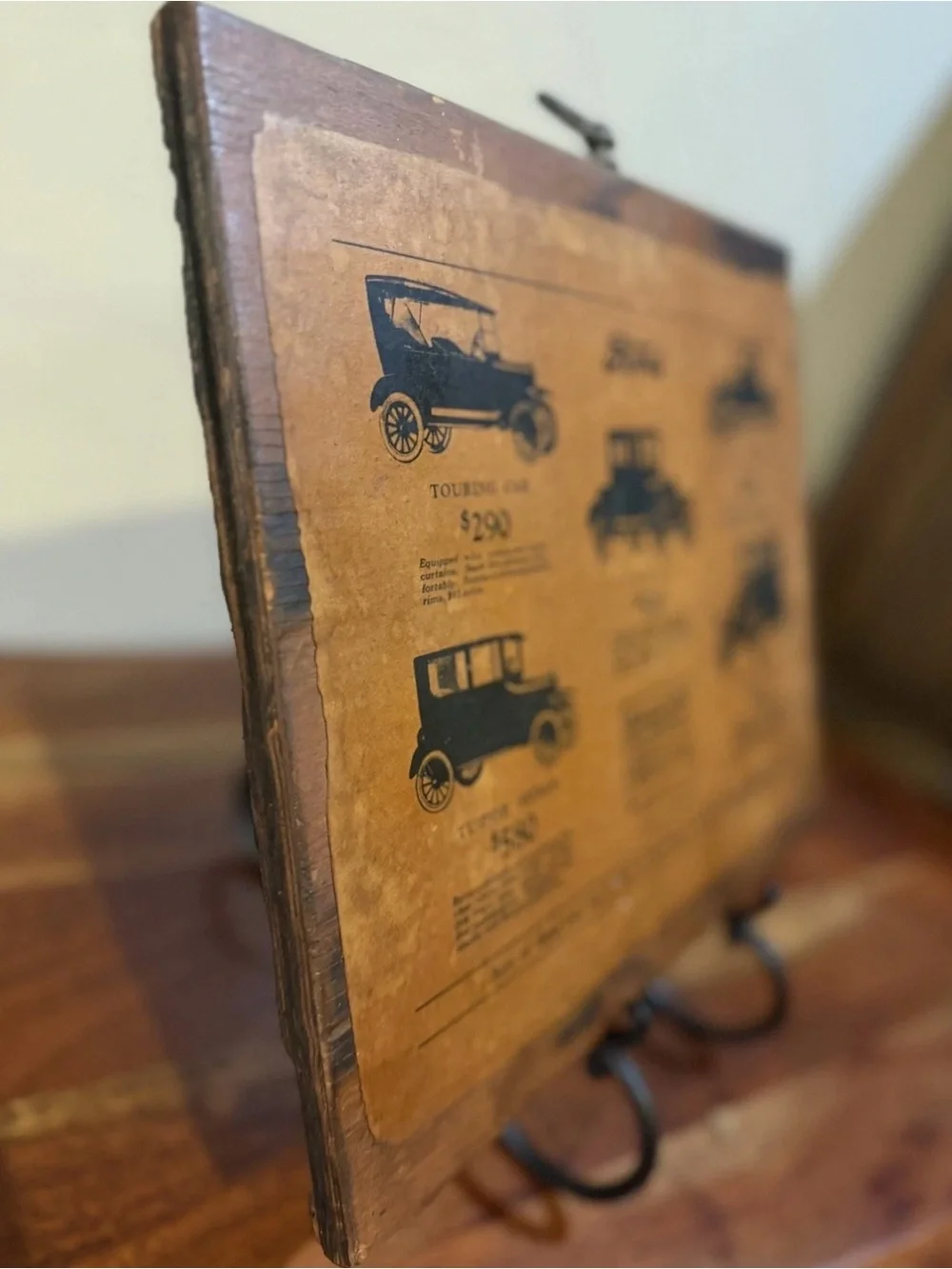 Vintage Style Ford Model T Advertising Wood Sign Plaque Rustic Car Wall Decor